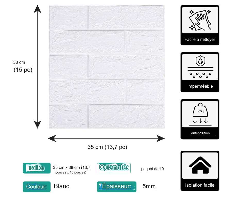 Des autocollants en papier enduit de mousse PE 3D
