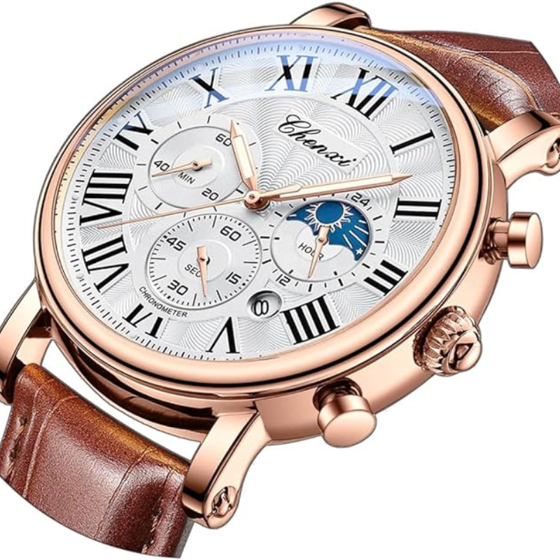 JIEJIASI-Montre à bracelet en cuir pour homme.