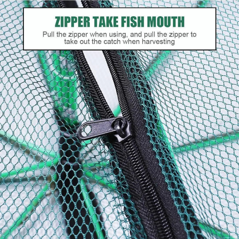 Piège à filet de pêche à 8 trous.