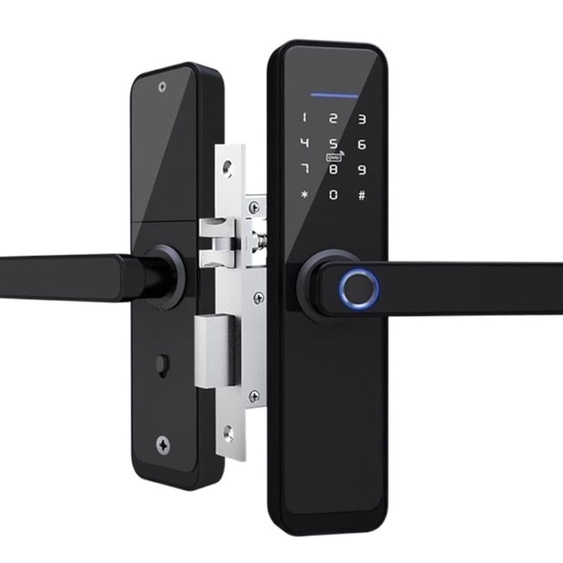 Serrure de porte biométrique.