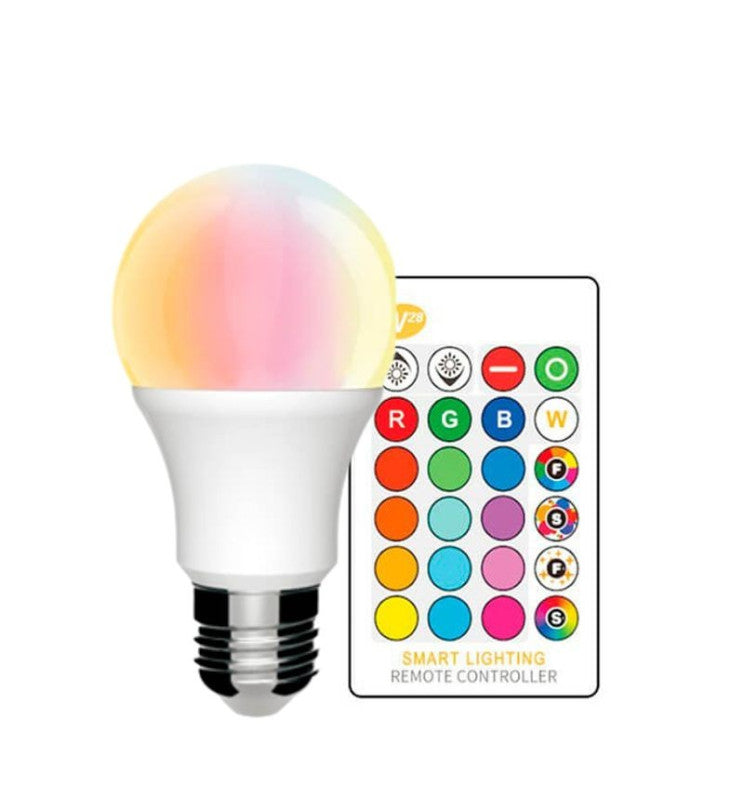 Ampoule LED RGB avec télécommande.