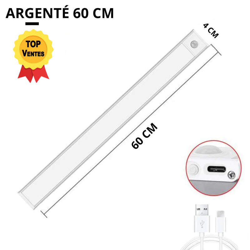 Veilleuse LED sans fil avec détecteur de mouvement.