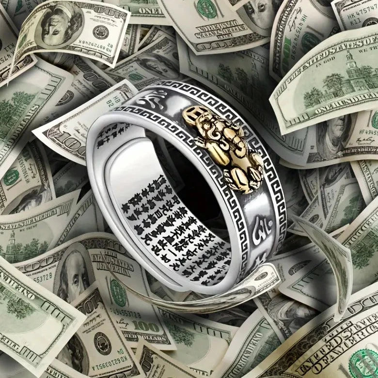 Bague porte-bonheur Feng Shui Bixiu pour homme et femme