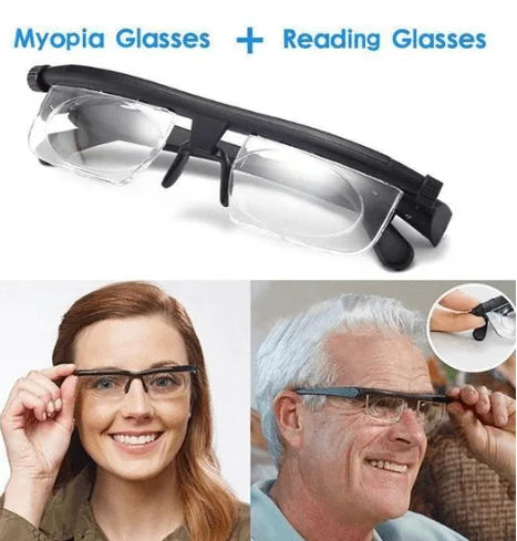 Lunettes innovantes pour myopie à mise au point variable.