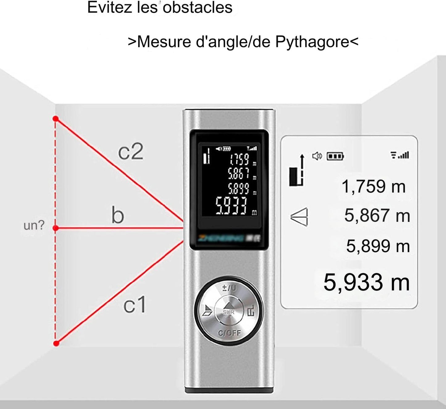 Télémètre Laser Numérique de Haute Précision.