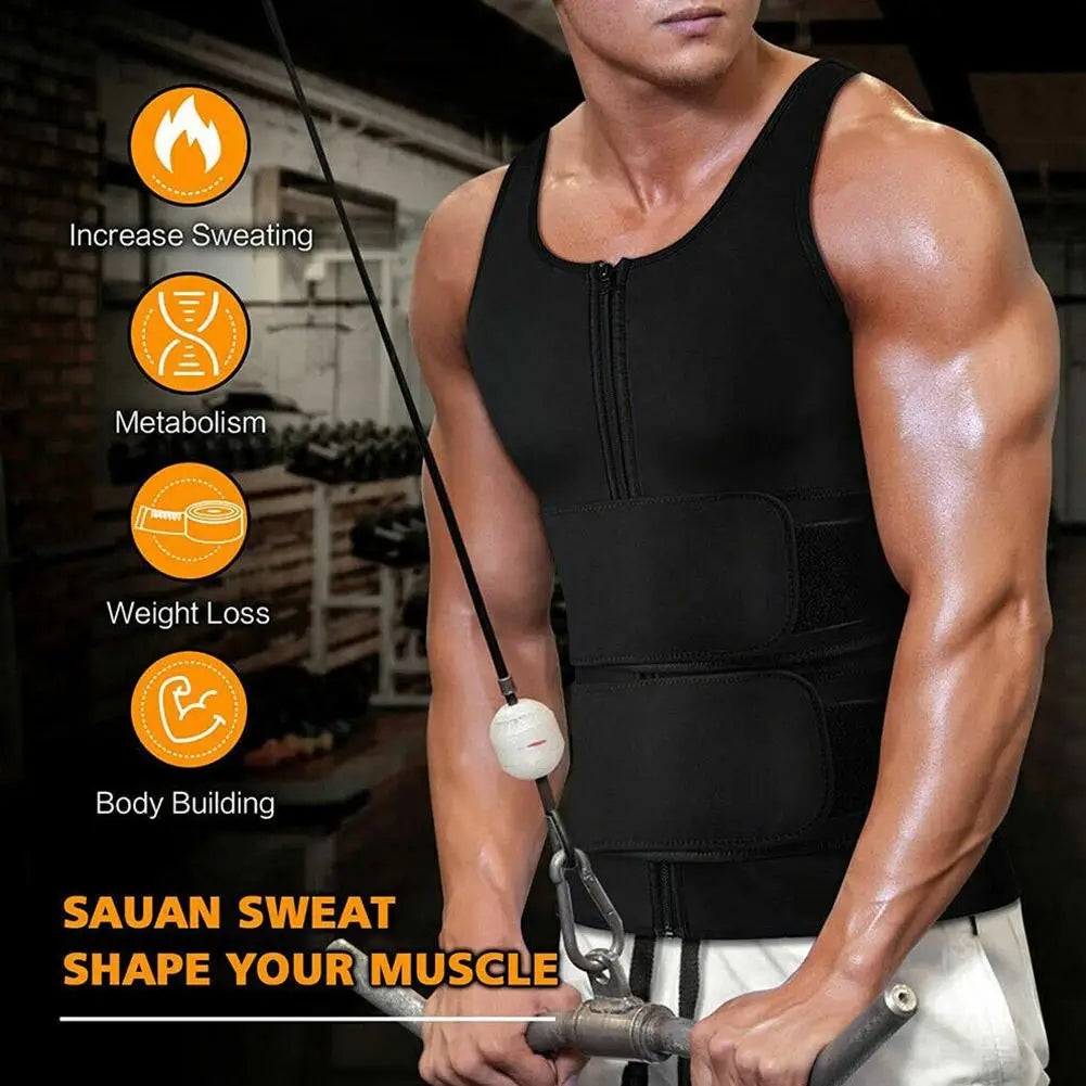 Gilet de Sauna Amincissant pour Homme.