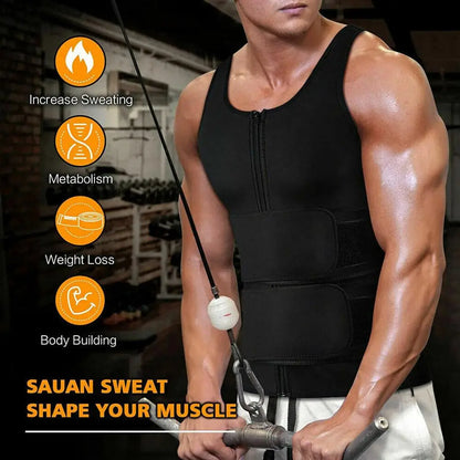 Gilet de Sauna Amincissant pour Homme.