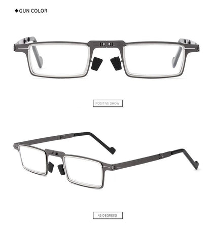 Lunettes pliables en métal.