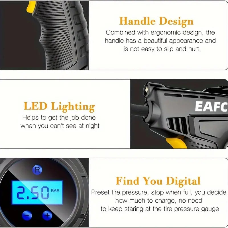 Pompe Gonflable Électrique Sans Fil Portable.