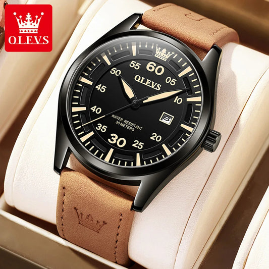 OLEVS 9962- Montre de luxe pour hommes.
