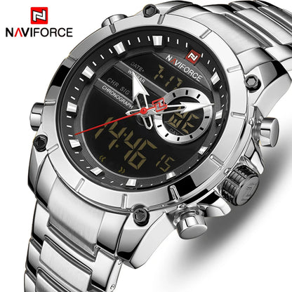 NAVIFORCE; Montre-bracelet chronographe pour homme.