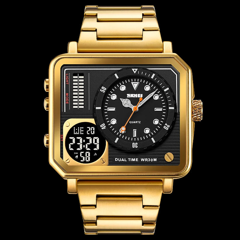 SKMEI-Montre-bracelet analogique numérique pour homme.