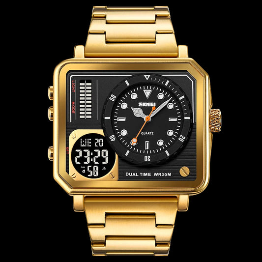 SKMEI-Montre-bracelet analogique numérique pour homme.