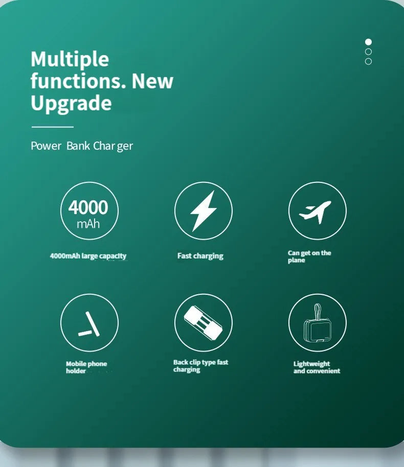 Banque d'alimentation 2 en 1.