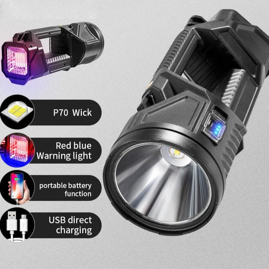 Lampe de poche rechargeable exceptionnellement lumineuse.