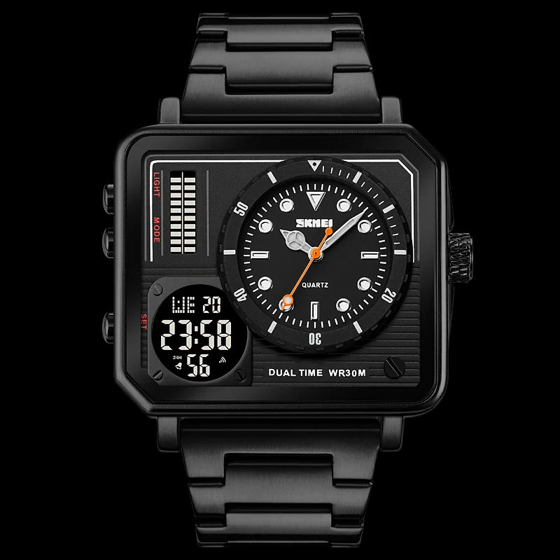 SKMEI-Montre-bracelet analogique numérique pour homme.