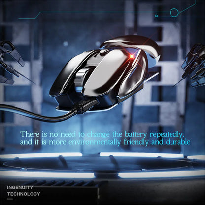 Souris sans fil avec récepteur 2-en-1.