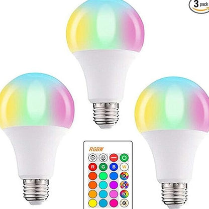 Ampoule colorée E27 RGB LED avec télécommande