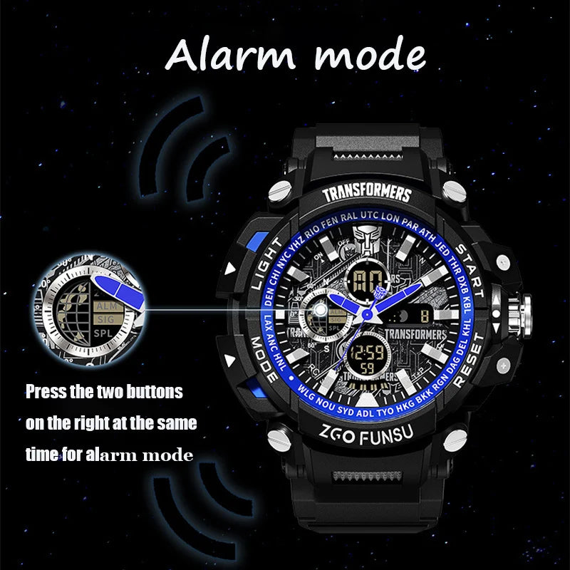 Toute nouvelle montre de sport Transformers pour homme.