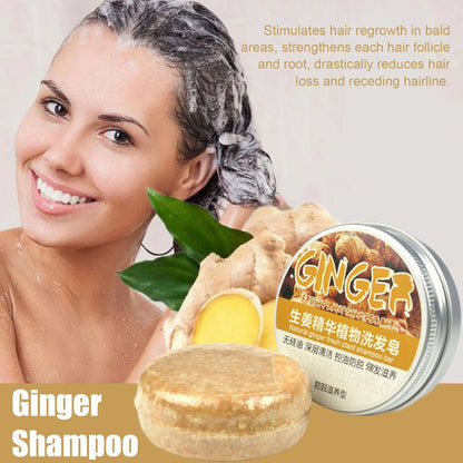 Savon shampooing révolutionnaire au gingembre.