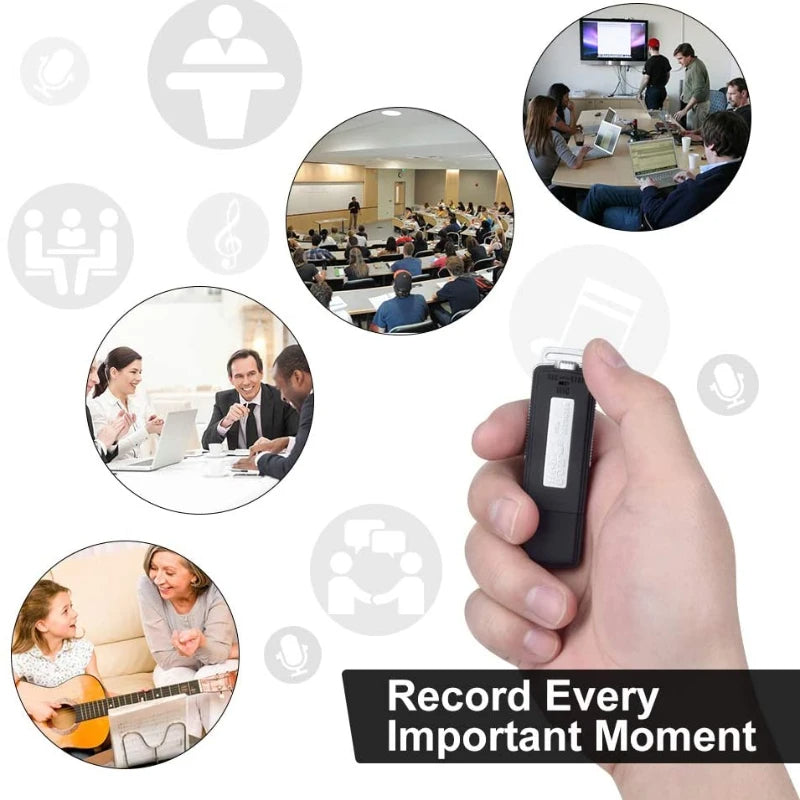Enregistreur vocal USB de 8 Go.