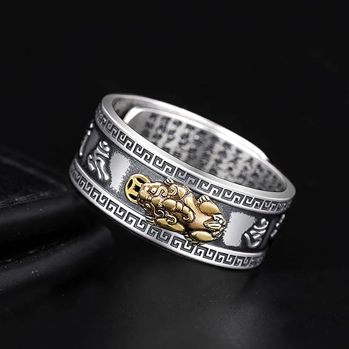 Bague porte-bonheur chinoise Bixiu.