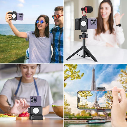 Poignée magnétique pour appareil photo smartphone.