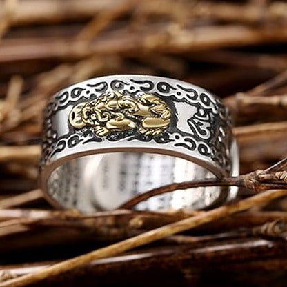 Bague porte-bonheur chinoise Bixiu.