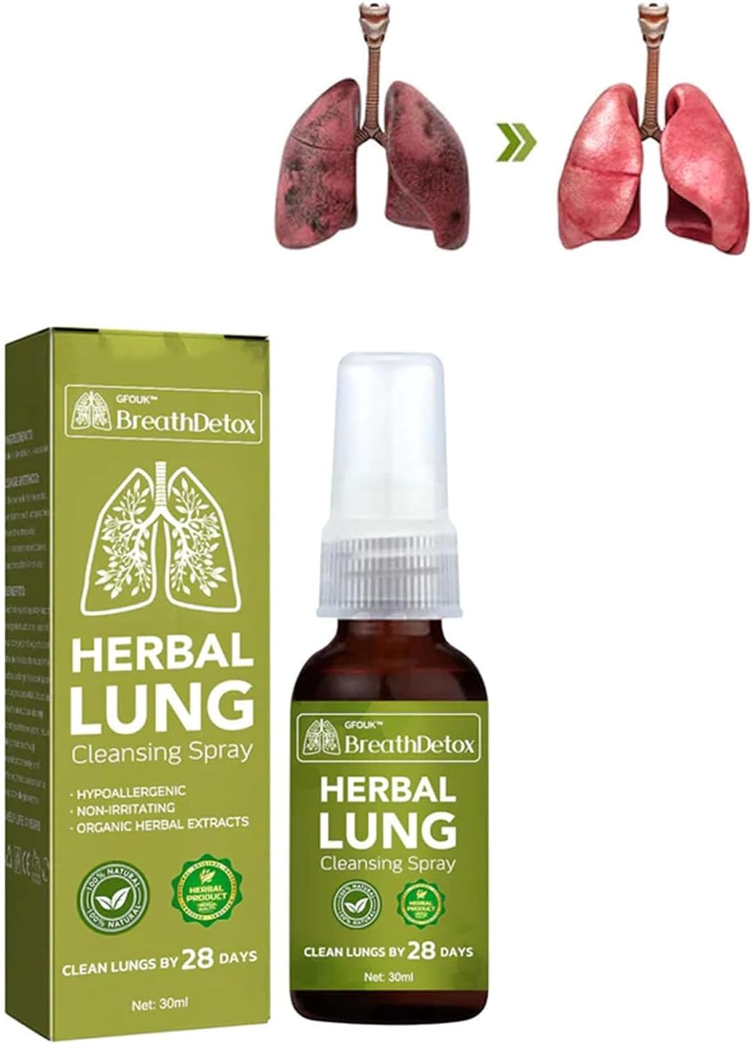 Spray nettoyant aux herbes anti-tabac