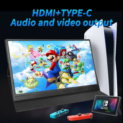 Moniteur portable 15,6 pouces FHD (1920x1080P).