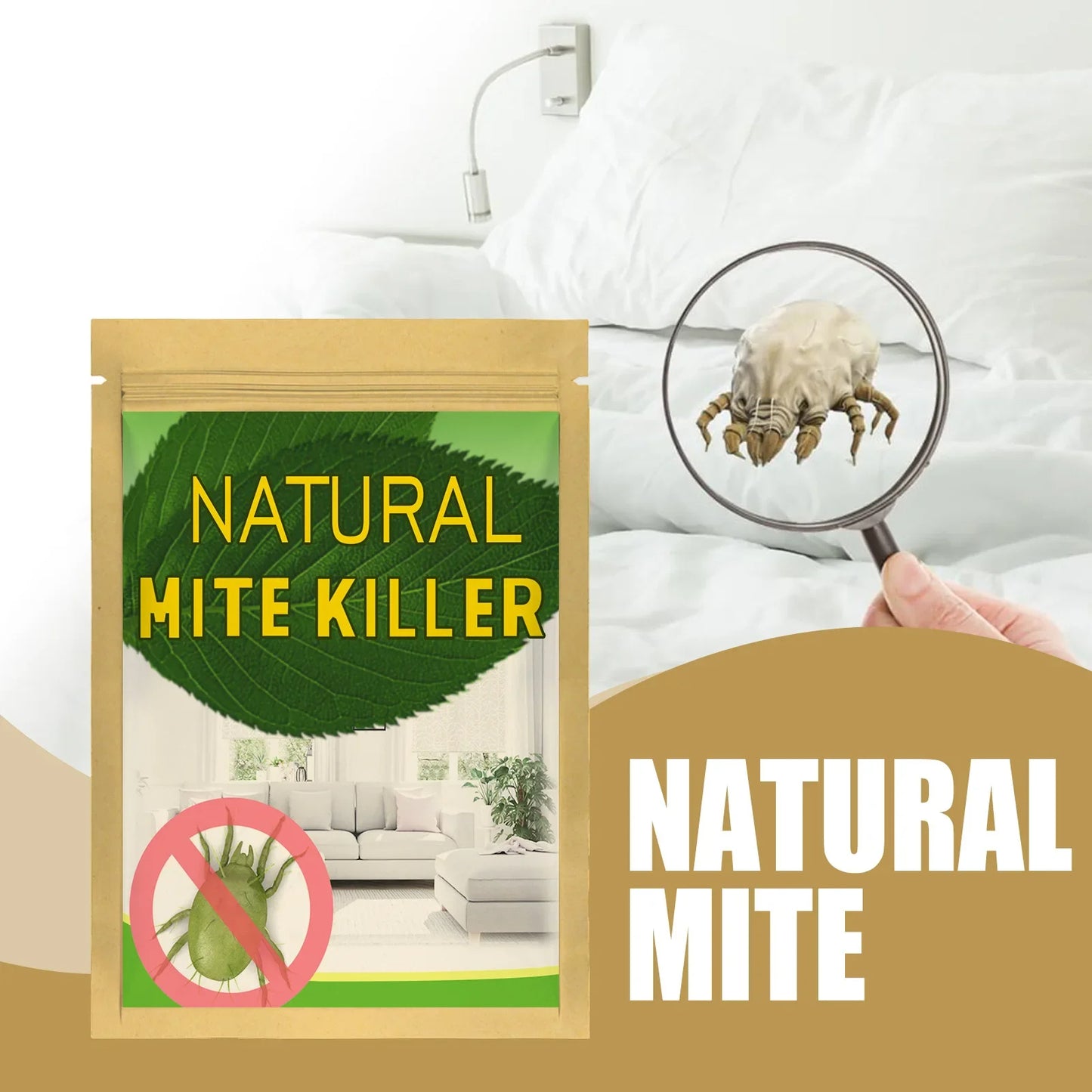 Sachets anti-acariens naturels.