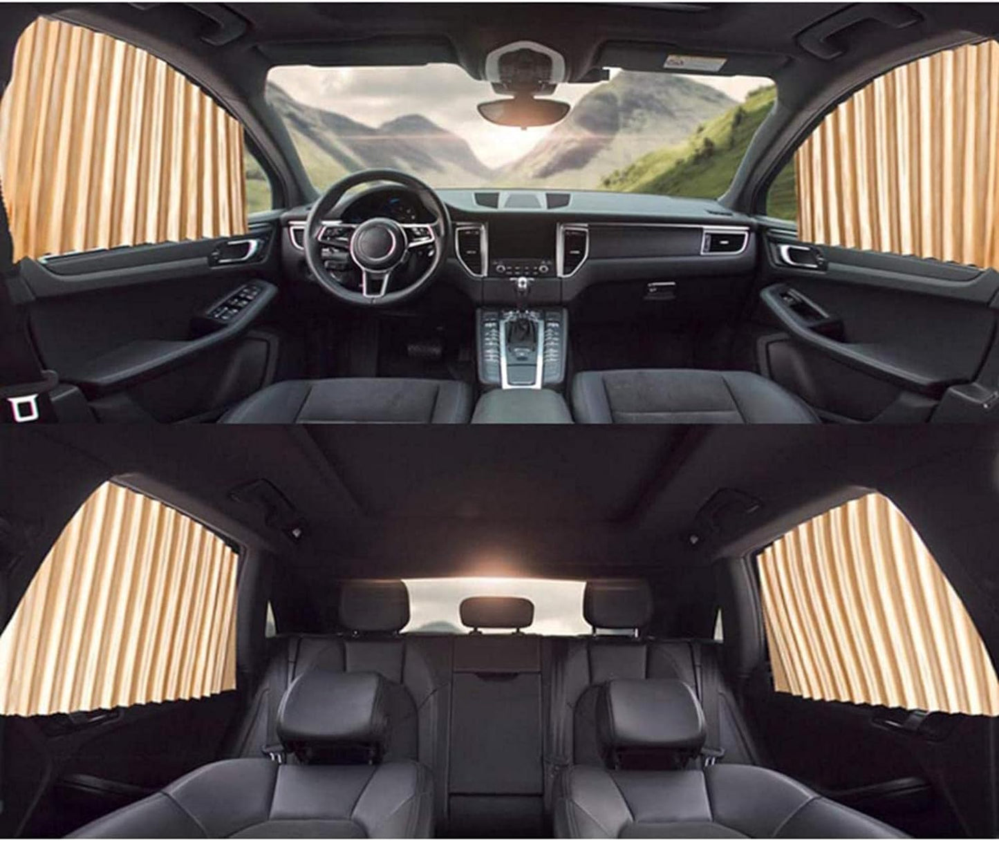 Pare-soleil magnétiques pour voiture.