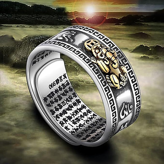 Bague porte-bonheur chinoise Bixiu.