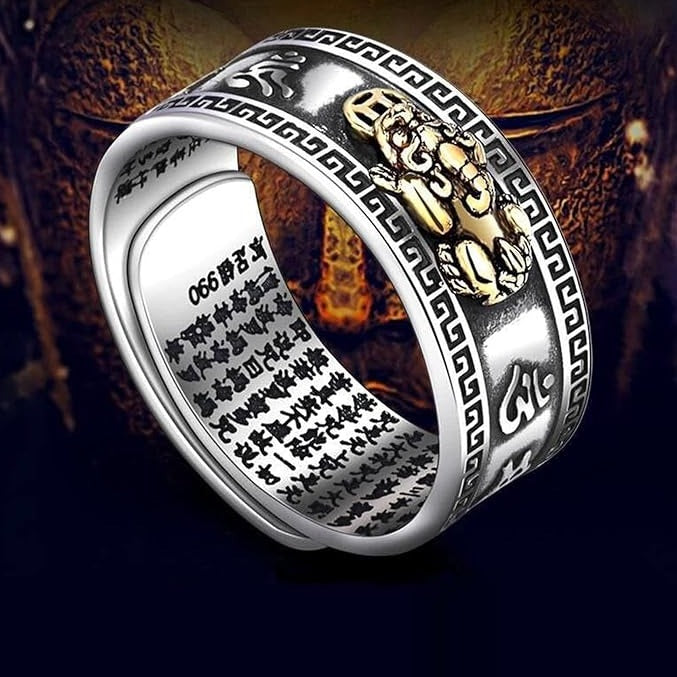 Bague porte-bonheur Feng Shui Bixiu pour homme et femme