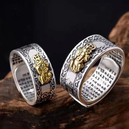 Bague porte-bonheur Feng Shui Bixiu pour homme et femme