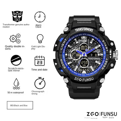 Toute nouvelle montre de sport Transformers pour homme.