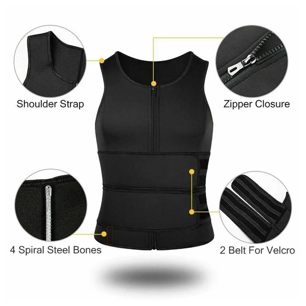 Gilet de Sauna Amincissant pour Homme.