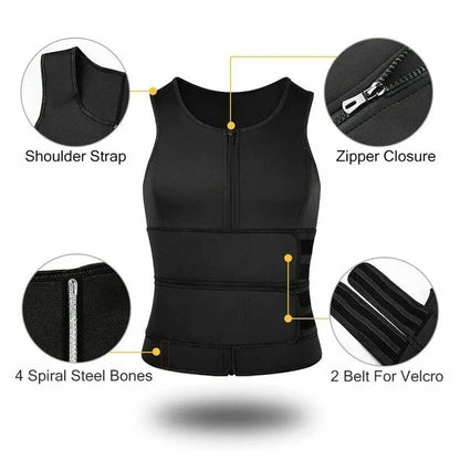 Gilet de Sauna Amincissant pour Homme.