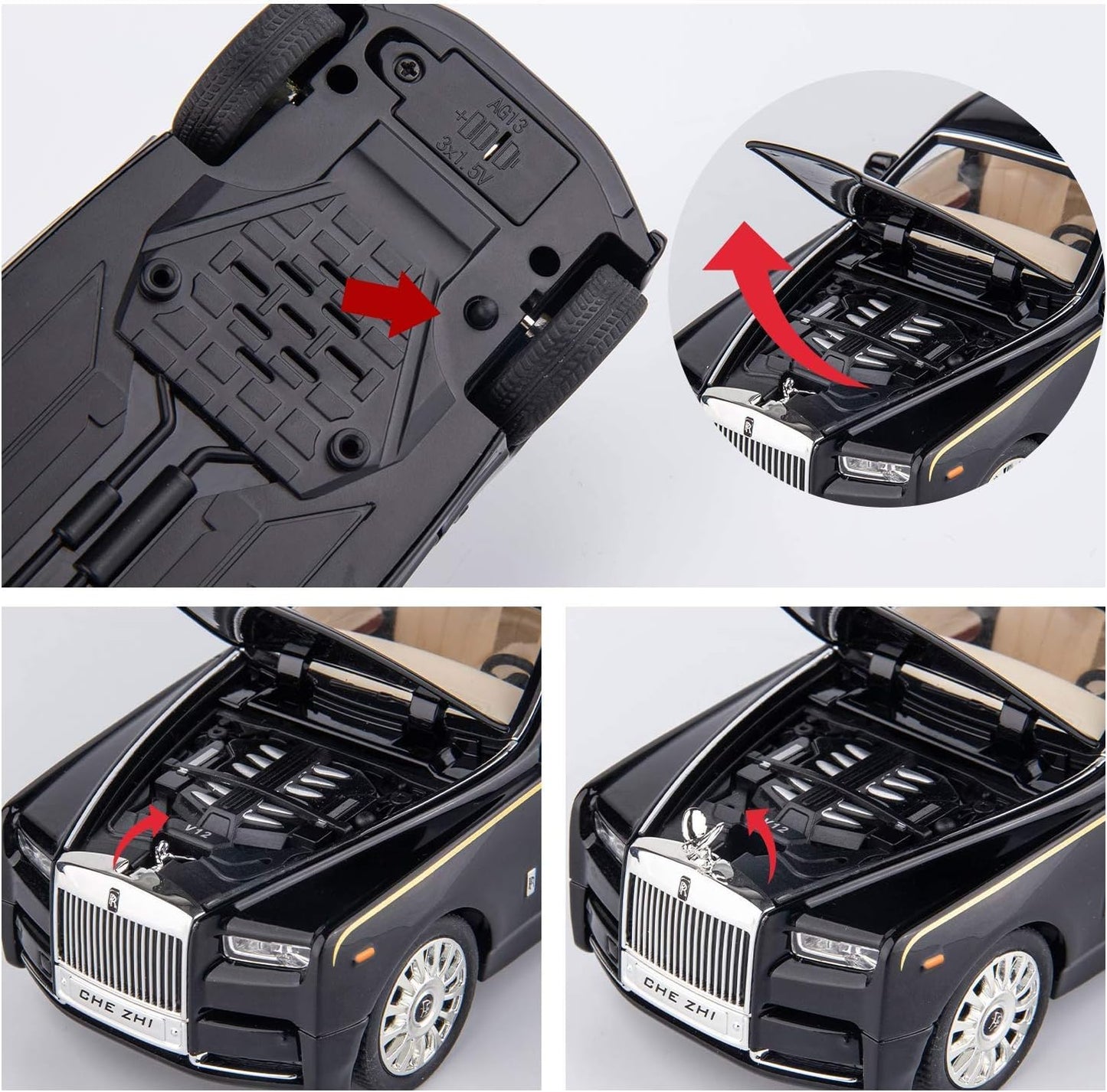 Modèle de voiture Rolls Royce Cullinan 1:24