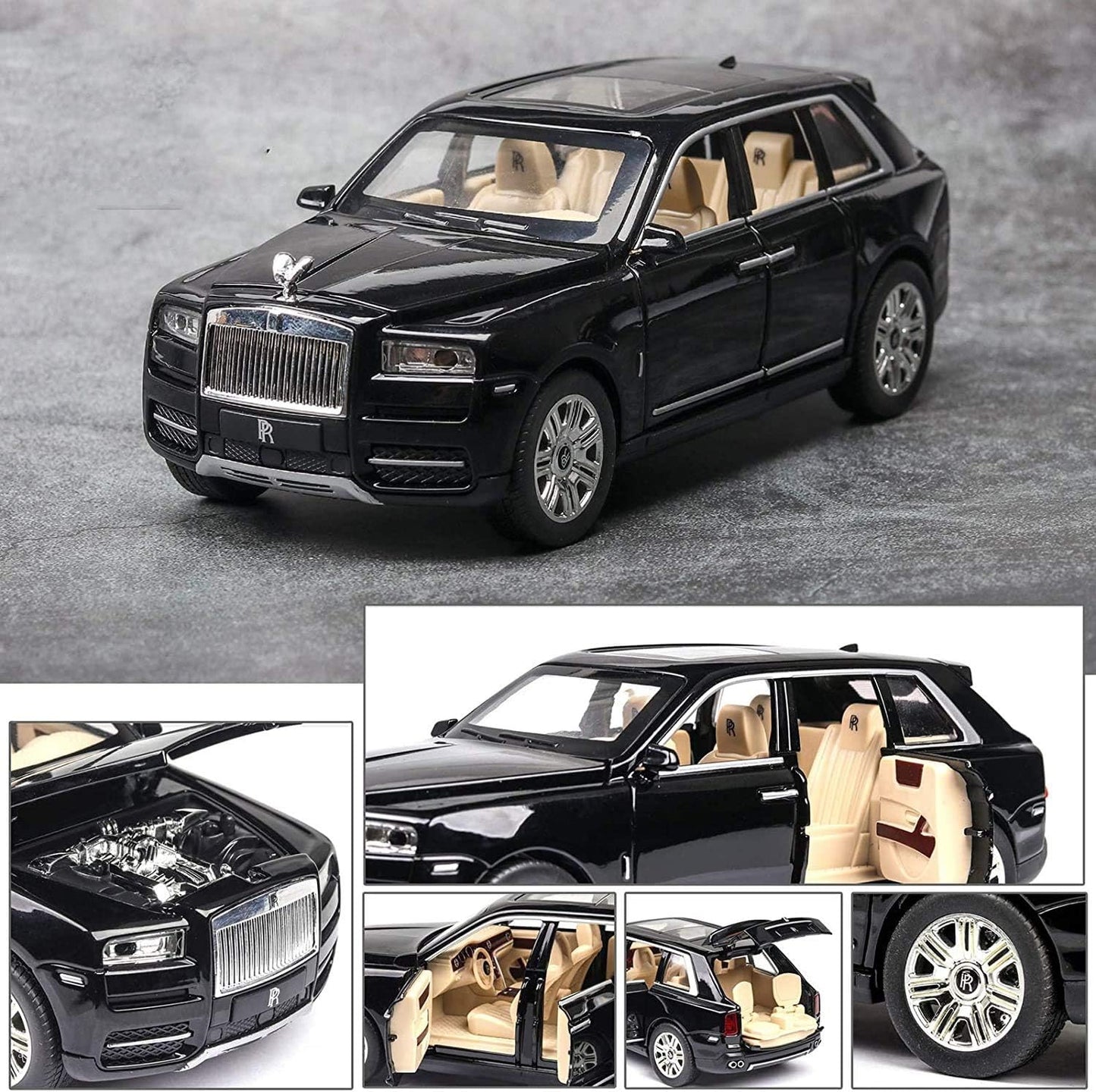 Modèle de voiture Rolls Royce Cullinan 1:24