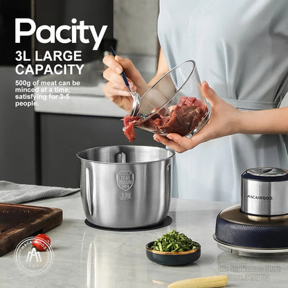 Hachoir électrique puissant et multi-usage.