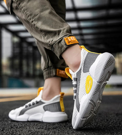 Baskets décontractées légères et respirantes pour hommes.