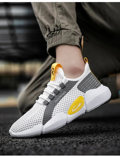 Baskets décontractées légères et respirantes pour hommes.