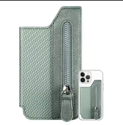 Portefeuille pliable avec porte-carte de téléphone magnétique multi-fentes