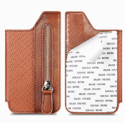 Portefeuille pliable avec porte-carte de téléphone magnétique multi-fentes