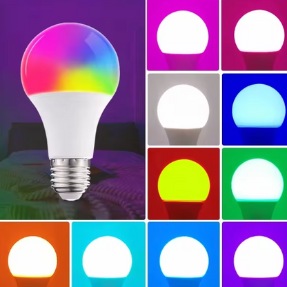 Ampoule colorée E27 RGB LED avec télécommande