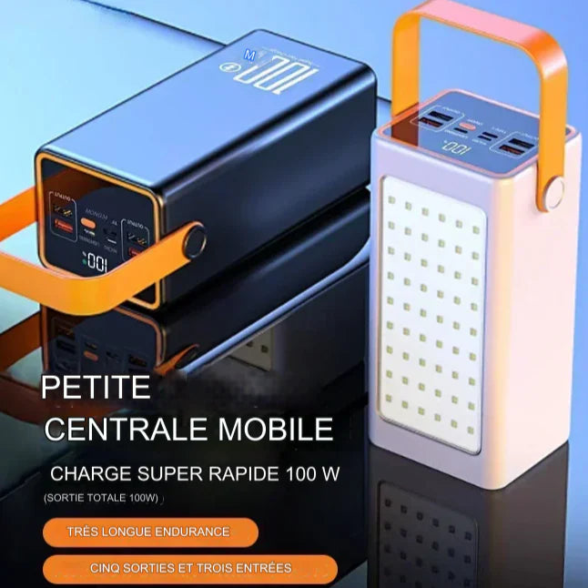 Banque d'alimentation de haute capacité.