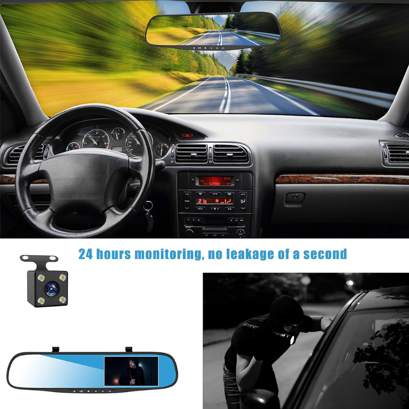 Caméra vidéo de voiture Full HD 1080P.