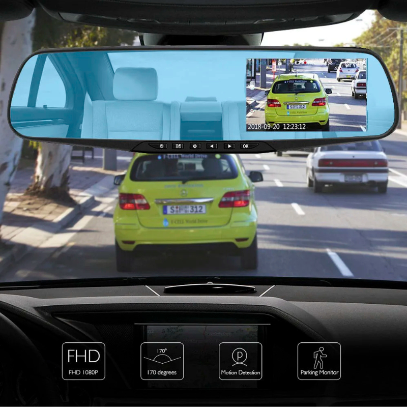 Caméra vidéo de voiture Full HD 1080P.