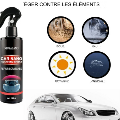 Spray anti-rayures, agent de revêtement brillant